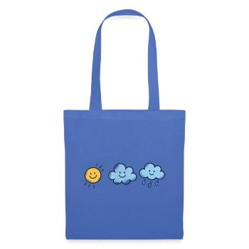 Meine Stimmung: Britisches Wetter-T-Shirt — Lustiges UK Weathe. - Stoffbeutel - Hellblau - Vorne