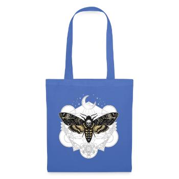 Totenkopfschwärmer mit Mond - Stoffbeutel - Hellblau - Vorne