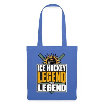 Eishockey Legende Puck Spieler Fan - Stoffbeutel - Hellblau - Vorne