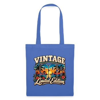 Vintage 1988 – Retro Sunset Jahrgang Design - Stoffbeutel - Hellblau - Vorne