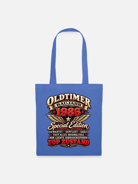 Oldtimer Baujahr 1986 – Vintage Special Edition - Stoffbeutel - Hellblau