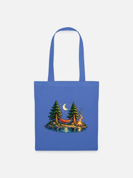 Moonlight Hammock – Auszeit unter Sternen - Stoffbeutel - Hellblau