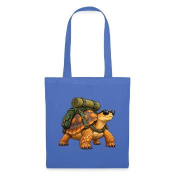 Wandernde Schildkröte - Stoffbeutel - Hellblau - Vorne