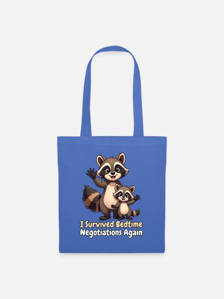 I Survived Bedtime Negotiations Again - Stoffbeutel - Hellblau
