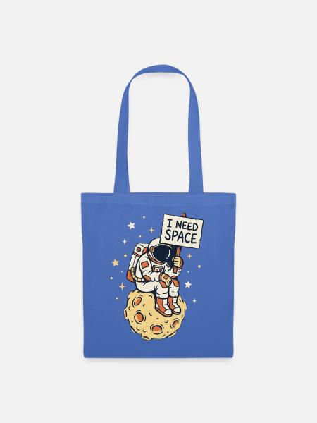 I need Space - Stoffbeutel - Hellblau