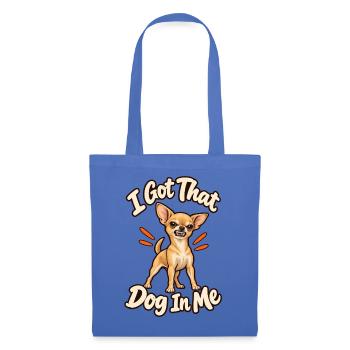 Ich hab diesen Hund in mir – lustiger Chihuahua-Vater Chihua-Papa Chi-Papa - Stoffbeutel - Hellblau - Vorne