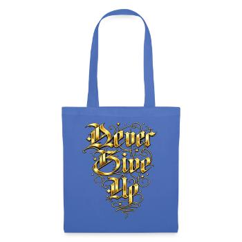 Goldene Ornament-Schrift Artwork - Stoffbeutel - Hellblau - Vorne