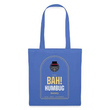 Bah! Humbug Society lustiger Weihnachtspullover - Stoffbeutel - Hellblau - Vorne