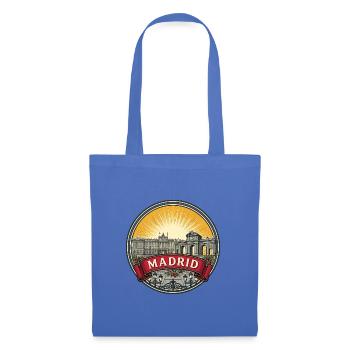 Madrid, Spanien Reiseabzeichen Königspalast-Souvenir - Stoffbeutel - Hellblau - Vorne