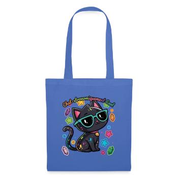 Regenbogen-Astronomen-Katzen-Humor - Stoffbeutel - Hellblau - Vorne