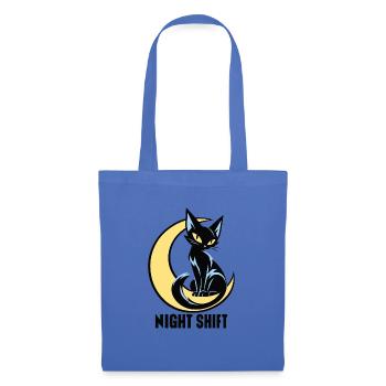 Mondkatze Nachtlicht - Stoffbeutel - Hellblau - Vorne