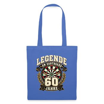 LEGENDE AM DARTBOARD 60 JAHRE Darts Geburtstag - Stoffbeutel - Hellblau - Vorne