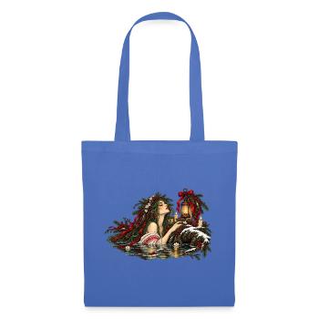 Weihnachts-Rusalka-Slawisches Wassergeist-Design - Stoffbeutel - Hellblau - Vorne