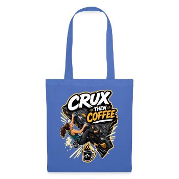 CRUX THEN COFFEE - Stoffbeutel - Hellblau - Vorne