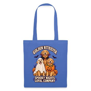 Spooky Nights Loyal Company – Golden Retriever Hund - Stoffbeutel - Hellblau - Vorne