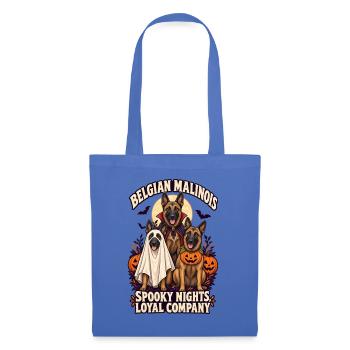 Spooky Nights Loyal Company – Belgischer Malinois-Hund - Stoffbeutel - Hellblau - Vorne