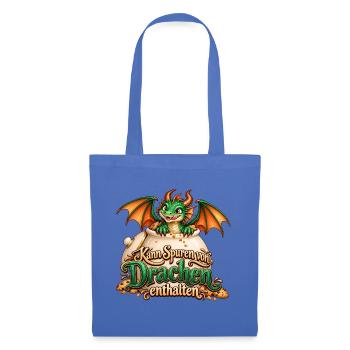 Kann Spuren von Drachen enthalten – Keksdrache - Stoffbeutel - Hellblau - Vorne