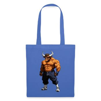 Sport Tiere Stier - Stoffbeutel - Hellblau - Vorne