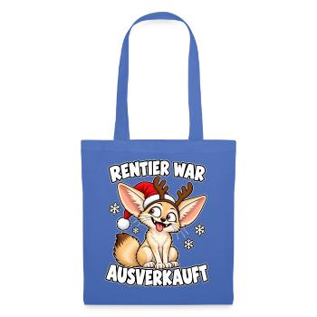 Rentier war Ausverkauft Fuchs - Stoffbeutel - Hellblau - Vorne