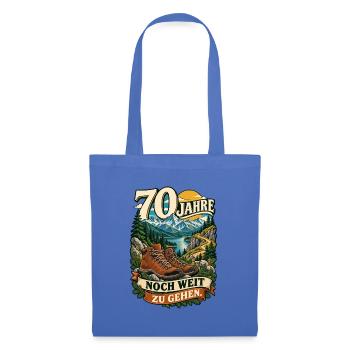 70 Jahre Noch weit zu gehen - Stoffbeutel - Hellblau - Vorne
