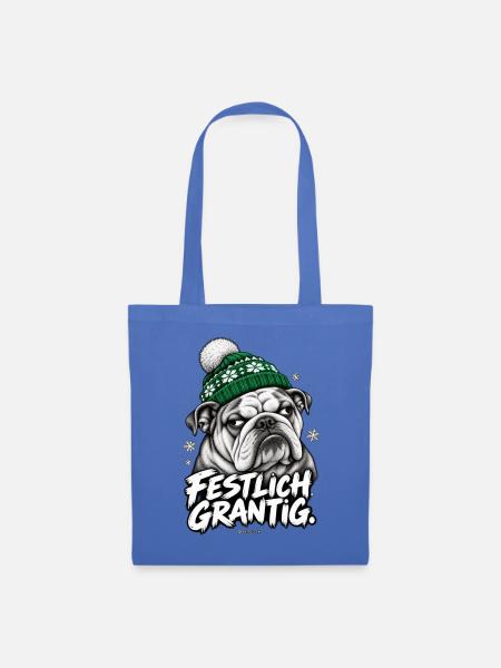Grantige Weihnacht - Stoffbeutel - Hellblau