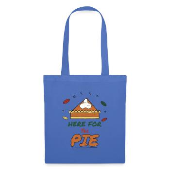 Here for the Pie – Thanksgiving Kürbiskuchen - Stoffbeutel - Hellblau - Vorne