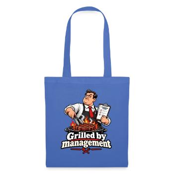 Grilled by Management - Stoffbeutel - Hellblau - Vorne