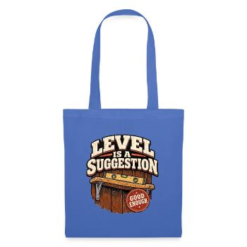 Level ist ein Vorschlag - Stoffbeutel - Hellblau - Vorne