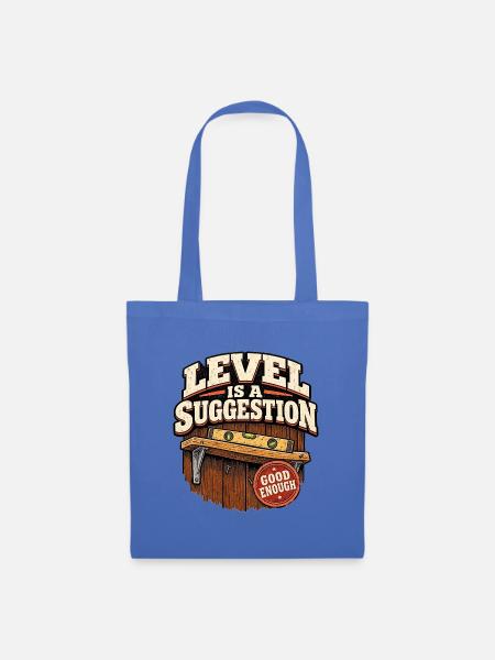 Level ist ein Vorschlag - Stoffbeutel - Hellblau