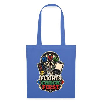 FLIGHTS CHECK FIRST - Stoffbeutel - Hellblau - Vorne