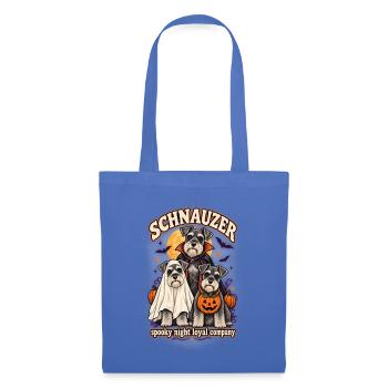 Spooky Night Loyal Company – Schnauzer Halloween - Stoffbeutel - Hellblau - Vorne