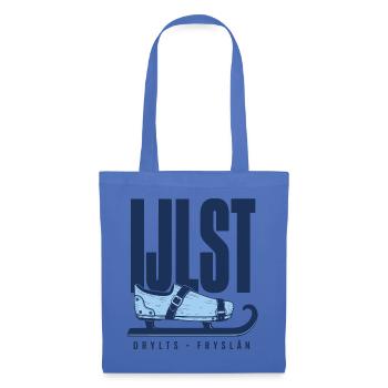 IJlst Drylts Friesland Holzschlittschuh Design - Stoffbeutel - Hellblau - Vorne