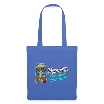 Minneapolis Retro Vintage Lakes Loon Hotdish - Stoffbeutel - Hellblau - Vorne