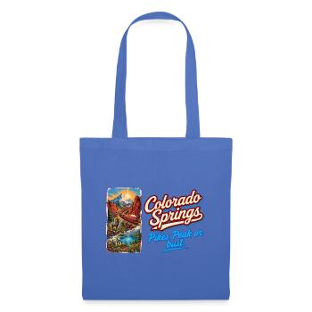 Colorado Springs Retro Vintage Pikes Peak Design - Stoffbeutel - Hellblau - Vorne