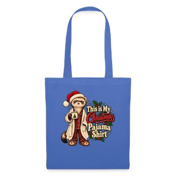 This is My Christmas Pajama Ferret Christmas - Stoffbeutel - Hellblau - Vorne