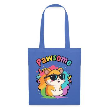 Hamster Pawsome Regenbogenbrille - Stoffbeutel - Hellblau - Vorne