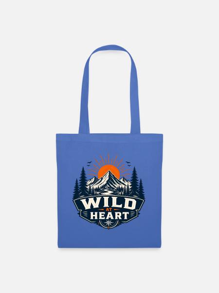 Wild at Heart Bergwelt - Stoffbeutel - Hellblau