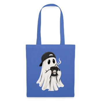Geisterkaffee Ghost mit Cap - Stoffbeutel - Hellblau - Vorne