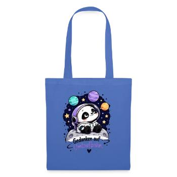Panda Astronaut auf Umlaufbahn - Stoffbeutel - Hellblau - Vorne