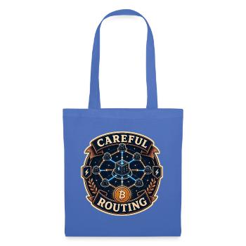 CAREFUL ROUTING - Stoffbeutel - Hellblau - Vorne