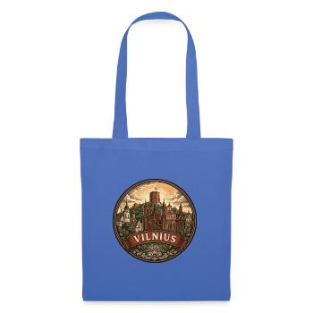 Vilnius Litauen Reiseabzeichen St. Annas Souvenir - Stoffbeutel - Hellblau - Vorne