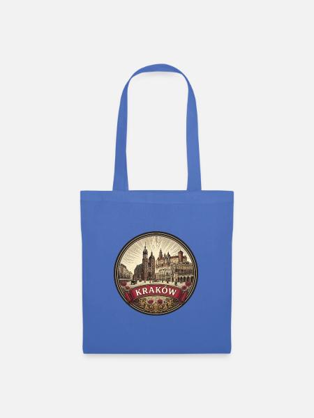Krakauer Polen Reiseabzeichen St. Marien-Souvenir - Stoffbeutel - Hellblau