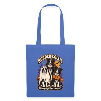 Spooky Night Loyal Company – Border Collie Dog Mom - Stoffbeutel - Hellblau - Vorne