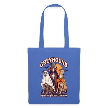 Spooky Night Loyal Company – Windhund Halloween - Stoffbeutel - Hellblau - Vorne