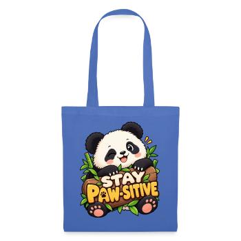Stay Paw-Sitive Panda - Stoffbeutel - Hellblau - Vorne