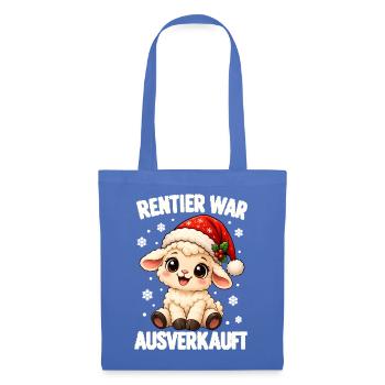 Rentier War Ausverkauft Schaf Weihnachten Lustig - Stoffbeutel - Hellblau - Vorne