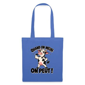 Cartoon Cow: Wenn du muhst, kannst du es - Stoffbeutel - Hellblau - Vorne