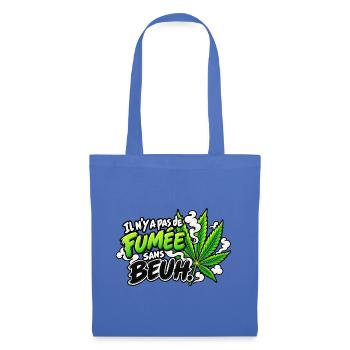 Ohne Gras gibt es keinen Rauch Cannabis Pop Art - Stoffbeutel - Hellblau - Vorne