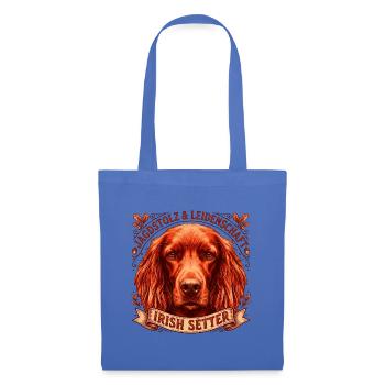 Irish Setter: Stolz und Leidenschaft - Stoffbeutel - Hellblau - Vorne