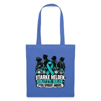 STARKE HELDEN VERLETZTE SEELEN PTBS - Stoffbeutel - Hellblau - Vorne